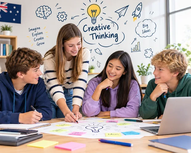 Kids sharing creative ideas in a workshop